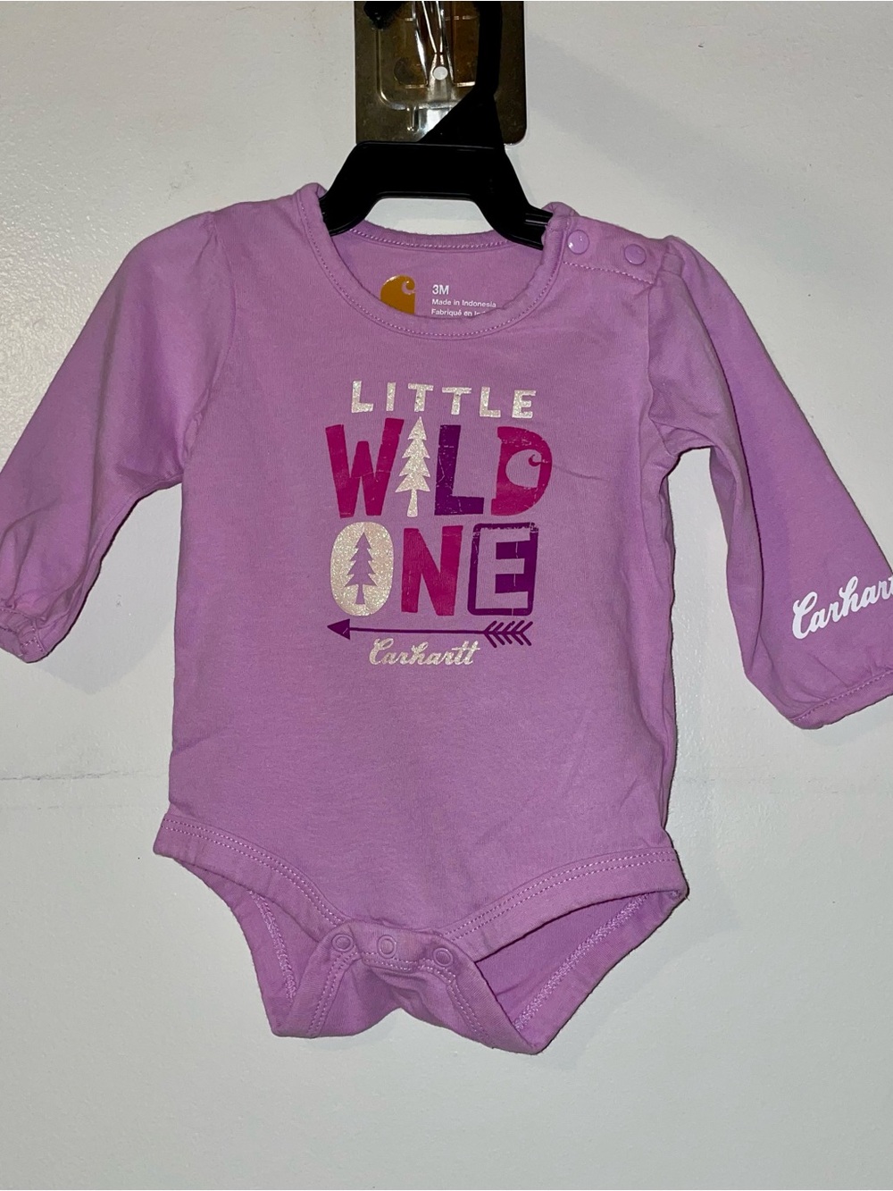 Carhartt 'Little Wild One' Graphic Baby Onesie